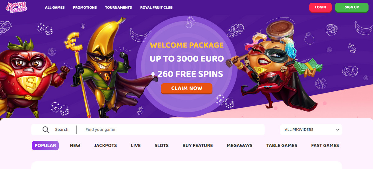 Ready to Roll? Berrycasino’s 260 Free Spins + €3000 Welcome Bonus Awaits