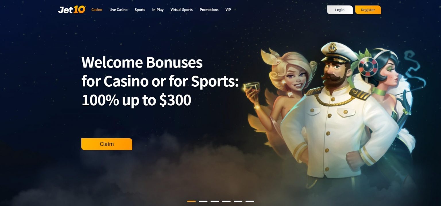Enter a World of Excitement: Jet10 Casino Offers a 100% Welcome Bonus up to $300!