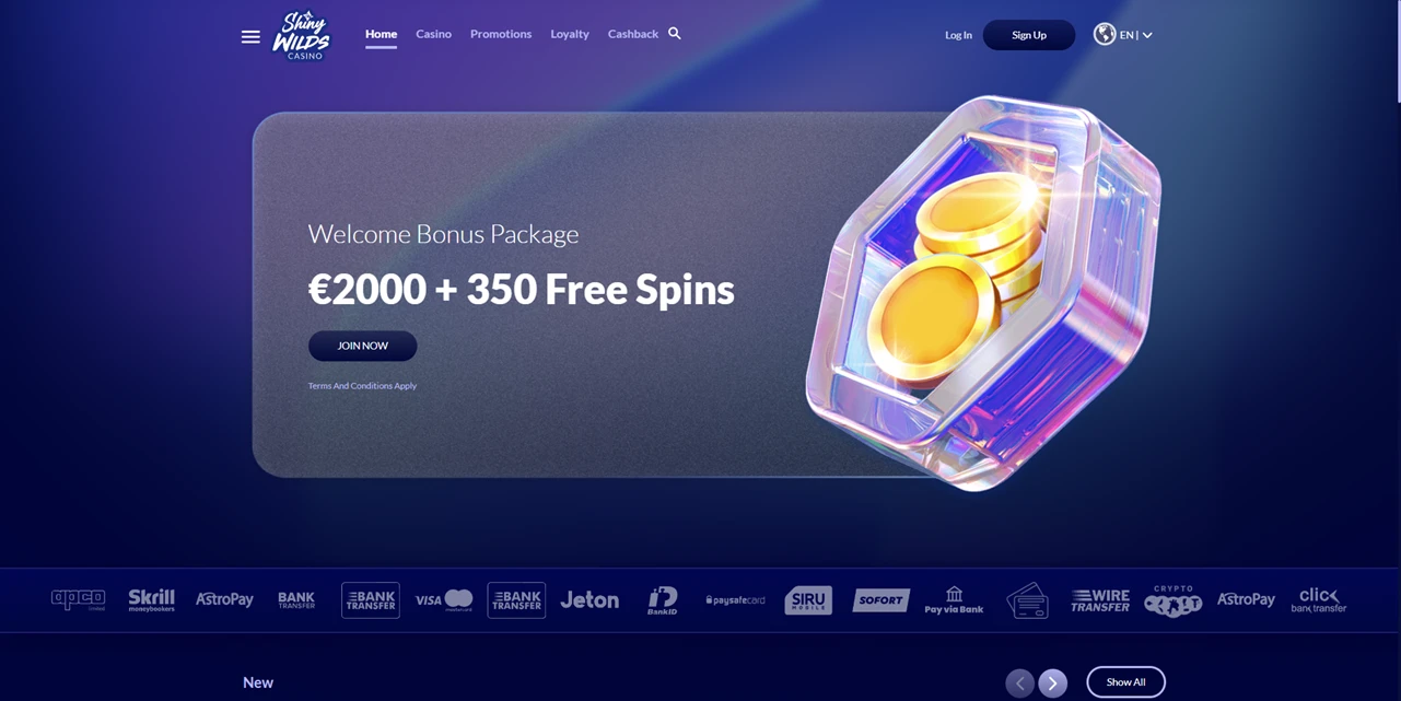 Your Golden Ticket Awaits: Get €500 + 200 Free Spins at ShinyWilds Casino!